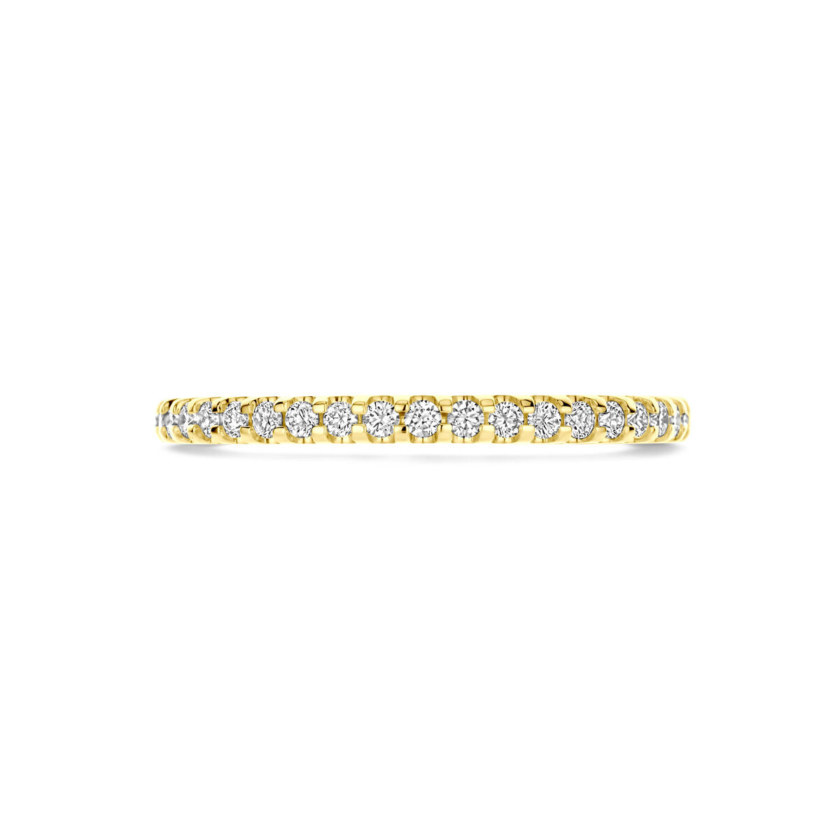 pierścionek z lab-grown diamentem 0.25ct h si 14K żółte złoto