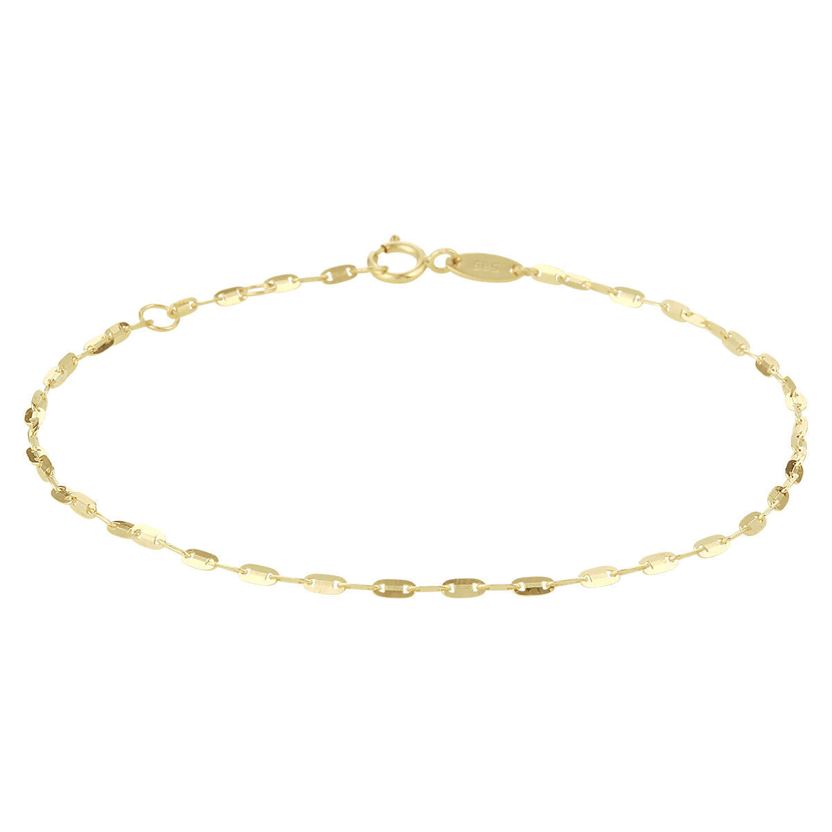 Bransoletka z 14-karatowego żółtego złota o długości 24-26 cm, składająca się z owalnych ogniw.