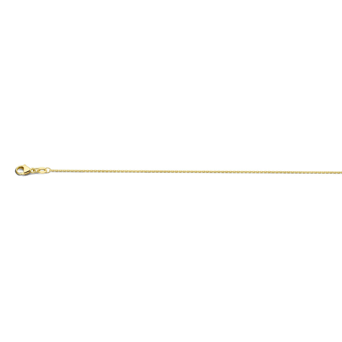 naszyjnik kotwica z diamentami 1,1 mm 41 - 43 - 45 cm 18K żółte złoto