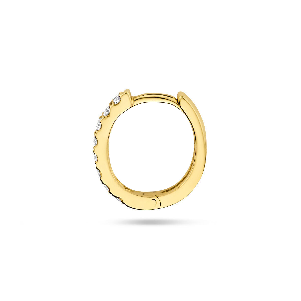 klapoorring diament 0.075ct g si per sztuka 14K żółte złoto