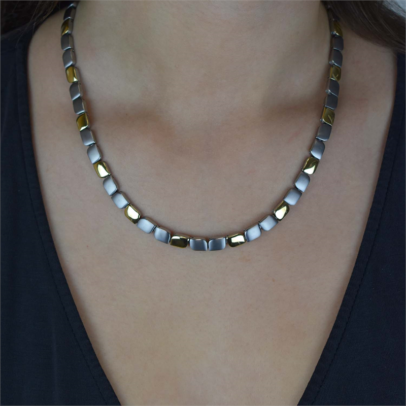 Naszyjnik Boccia Titanium Bicolor 08003-02