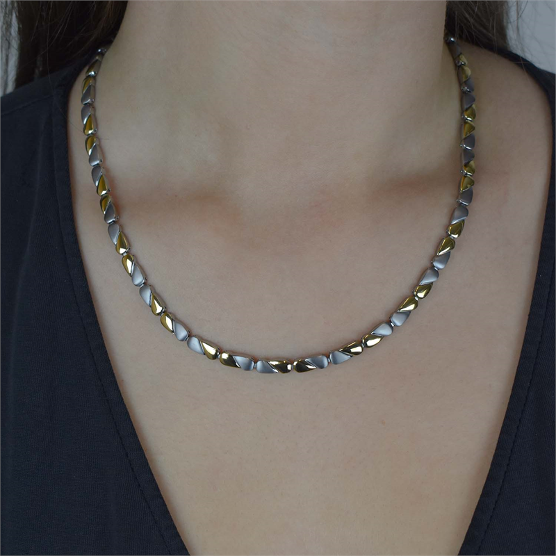 Naszyjnik Boccia Titanium Bicolor 08013-02