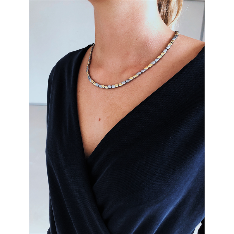 Naszyjnik Boccia Titanium Bicolor 08013-02