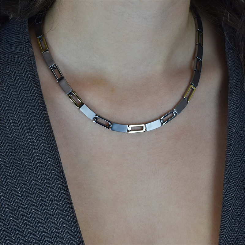 Naszyjnik Boccia Titanium Bicolor NL 08040-02