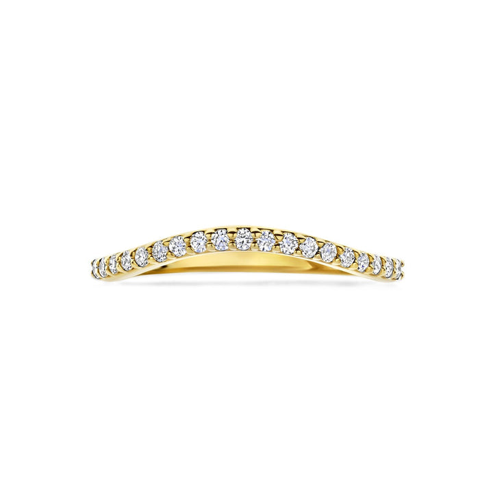 14k Geelgouden ring met lab grown diamant