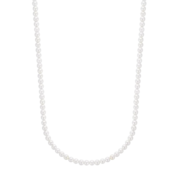 Naszyjnik Perła Kamień Złoto 4mm (38cm)