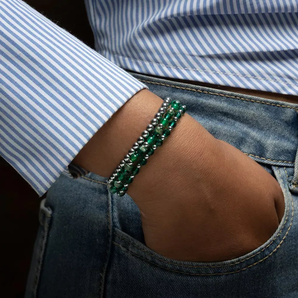 Mix Zielony Poranek Glam Rocks Srebro