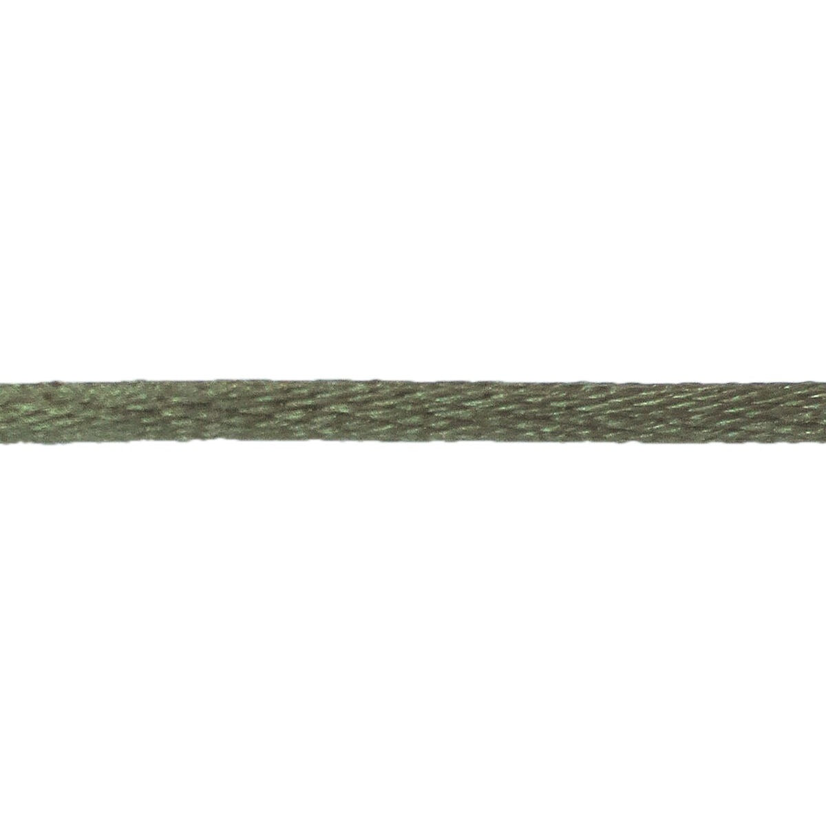 Zielony satynowy sznurek o długości 38 cm do bransoletki z węzłem.