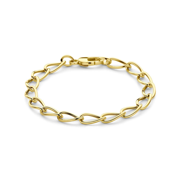 14k geelgouden anker armband 19 cm