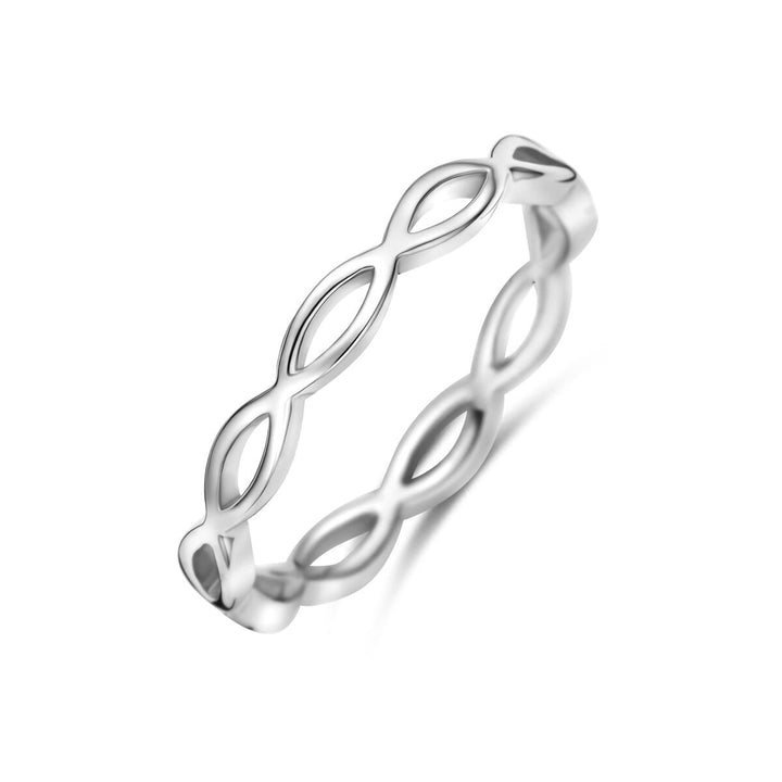 Gerhodineerd 925 Zilveren Ring 3 mm Dames