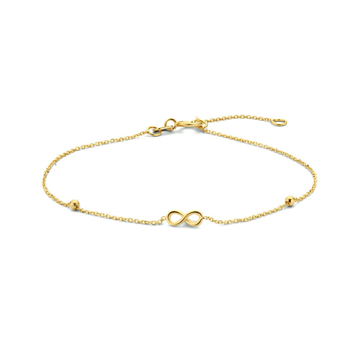 9k Geelgouden Armband Infinity