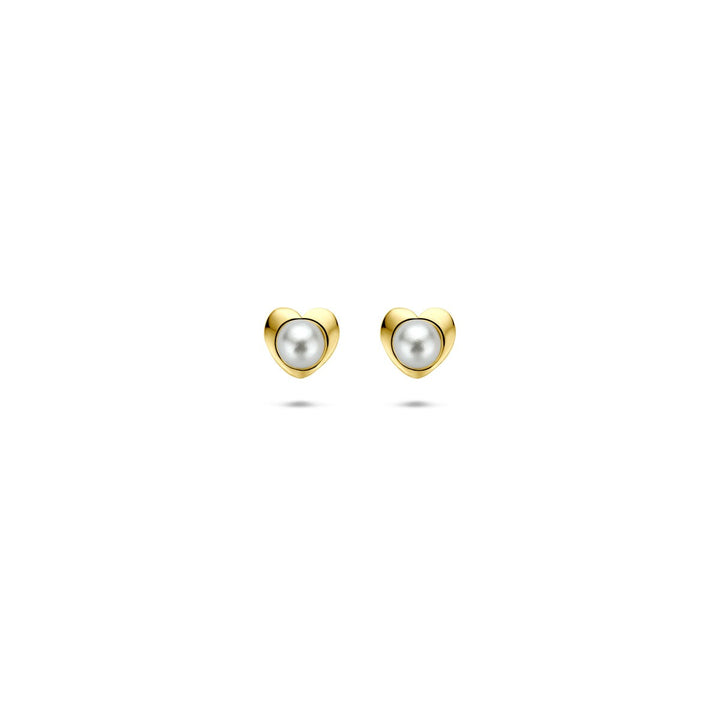 14k geelgouden oorknoppen met parel – 4,5 mm