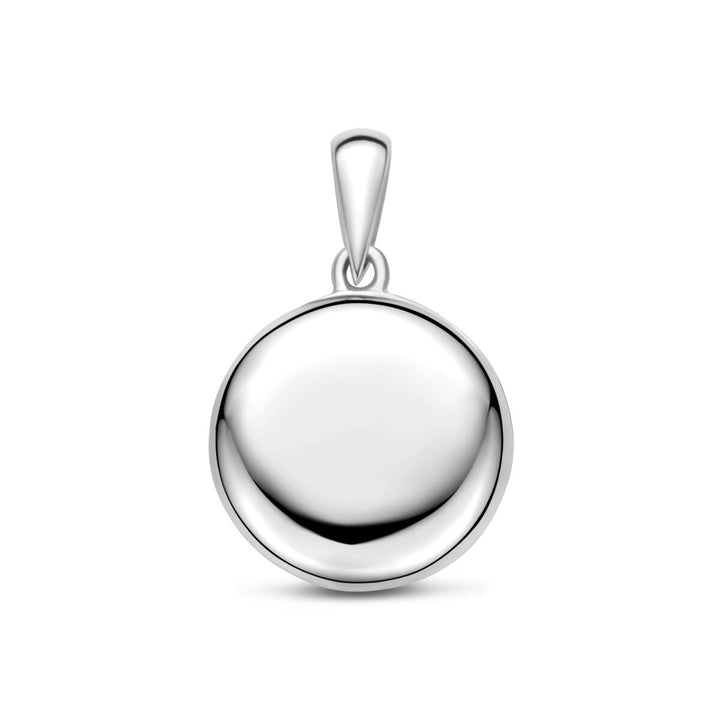 Gerhodineerd 925k zilveren rond medaillon