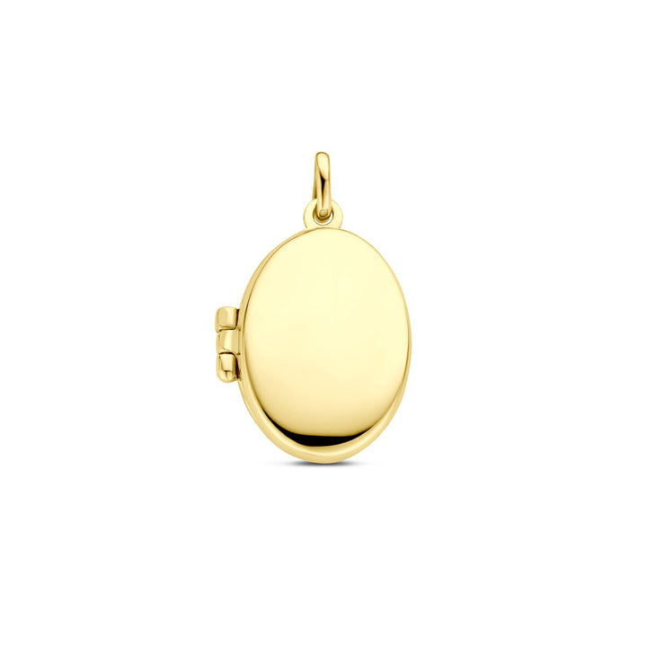 Gouden medaillon dames – 14k geelgoud, ovaal design