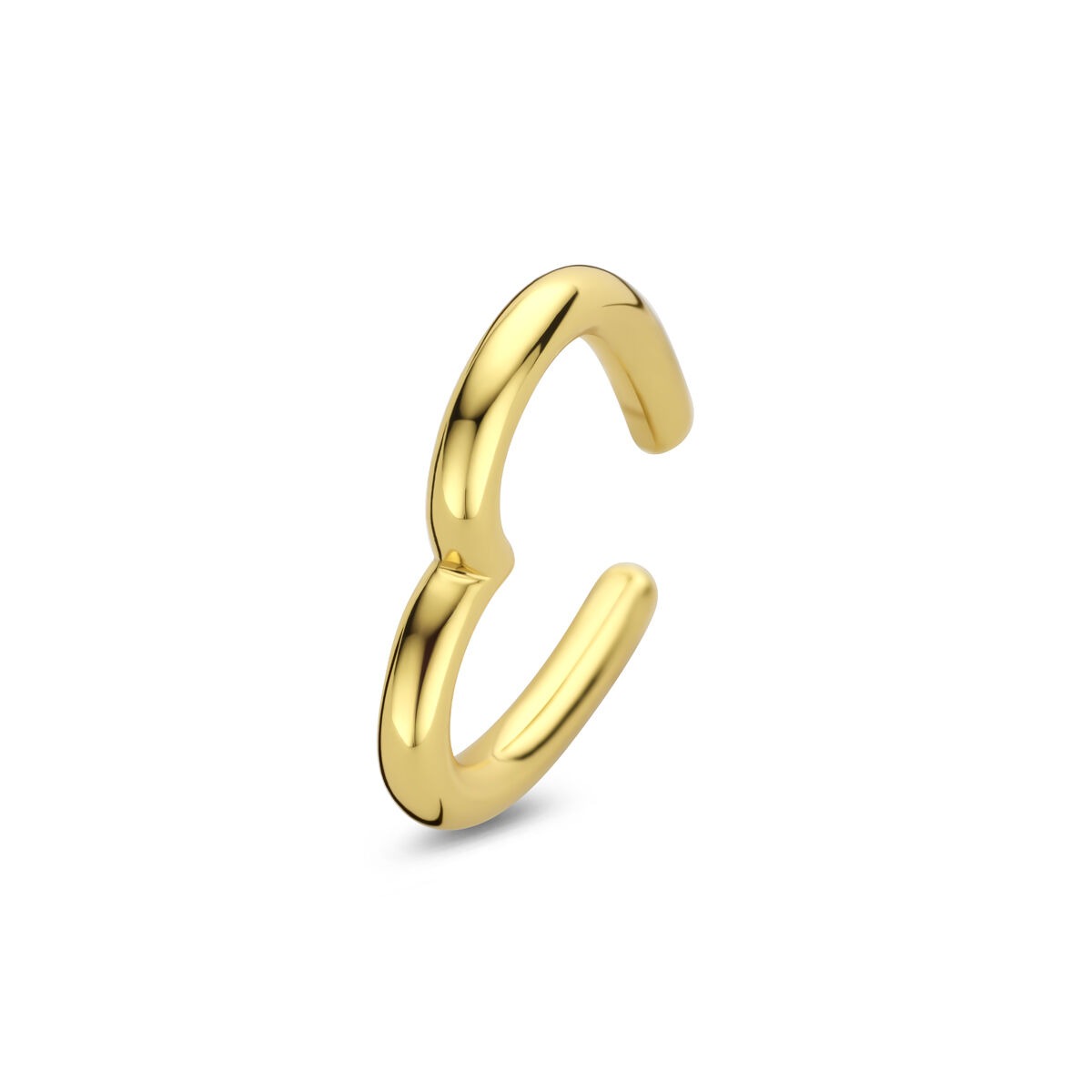 Pozłacany srebrny ear cuff w kształcie serca