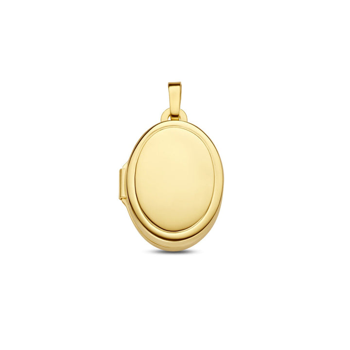 9k geelgouden medaillon ovaal