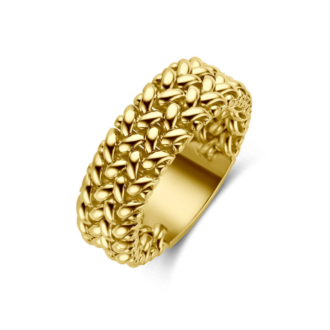 14k geelgouden dames ring