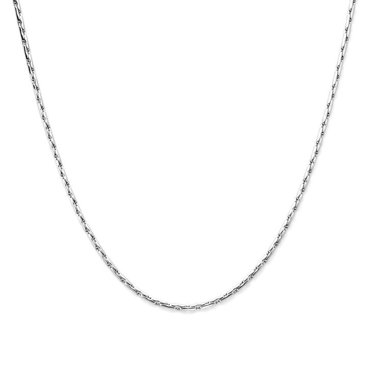 Zilveren cardano armband met glanzende afwerking – gerhodineerd