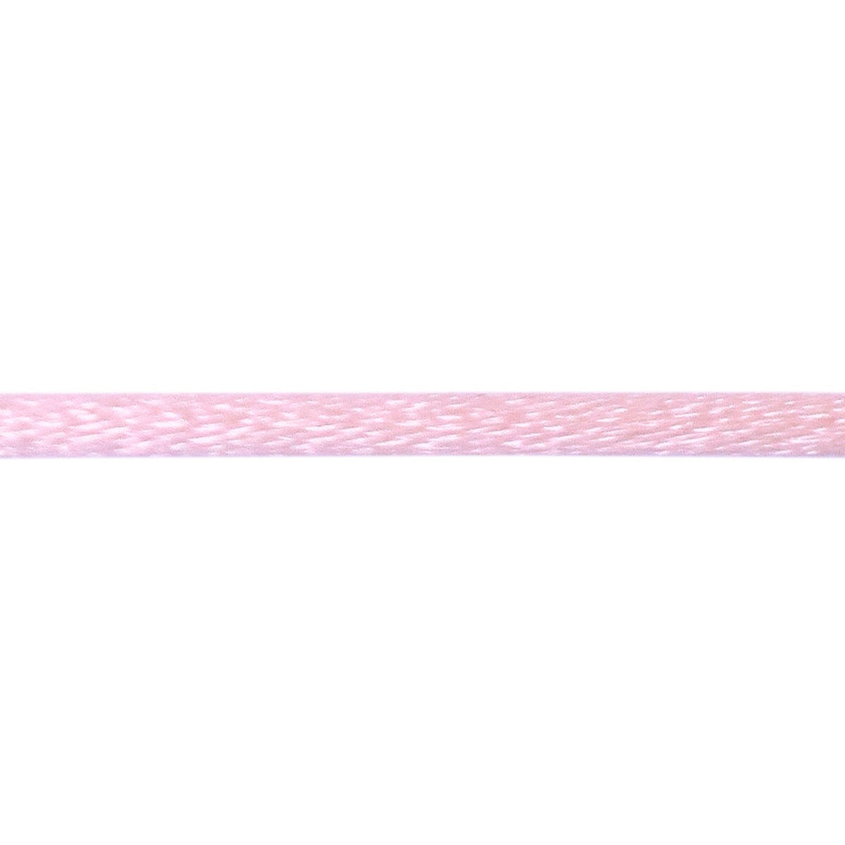 Różowy satynowy sznurek o długości 38 cm do bransoletki z węzłem.