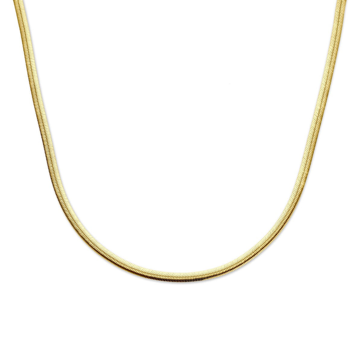 Gourmette naszyjnik w kolorze złotym, wykonany z 925 srebra z żółtą złotą powłoką, 4,6 mm.