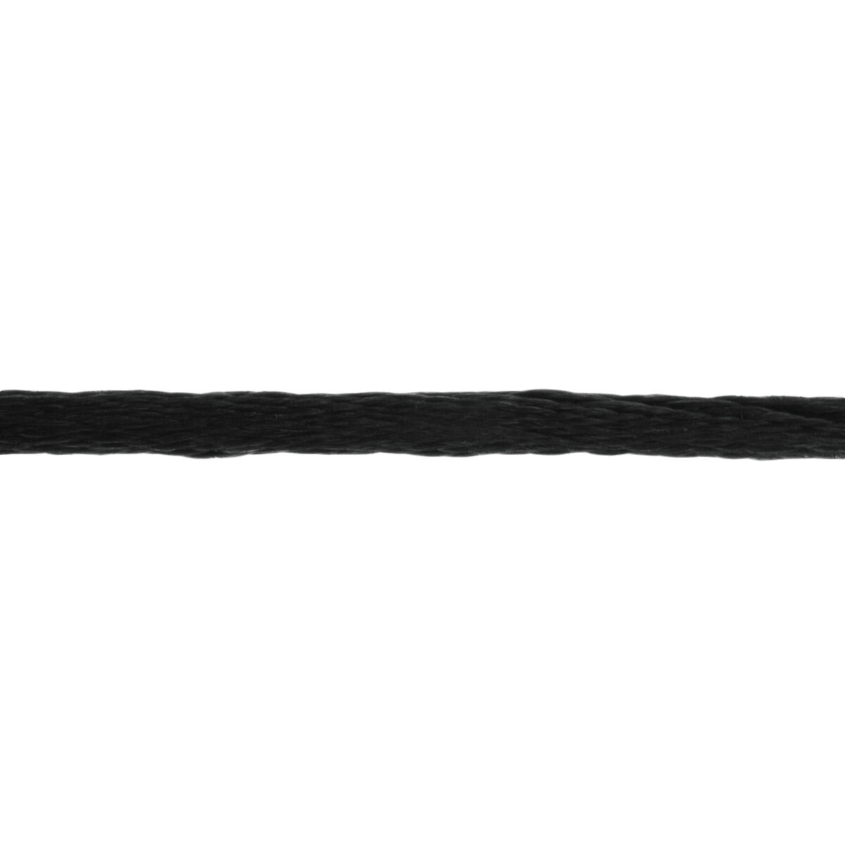 Czarny satynowy sznurek o długości 38 cm do bransoletki z węzłem.