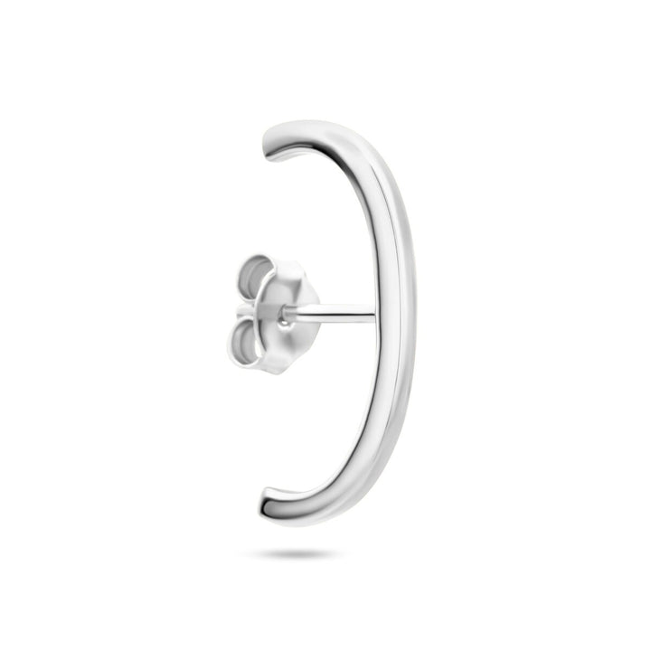 Gerhodineerd 925 zilveren suspender oorbel