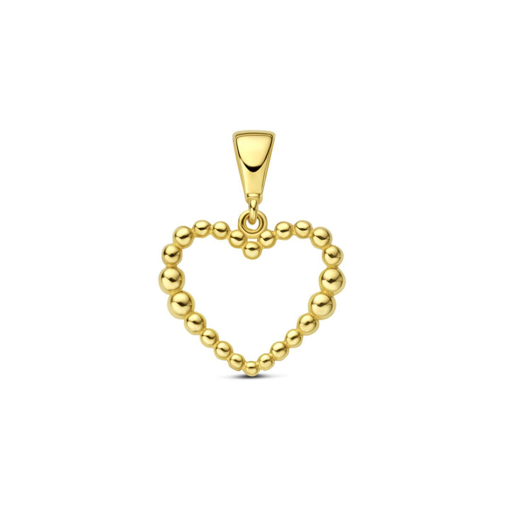 9k Geelgouden hart hanger