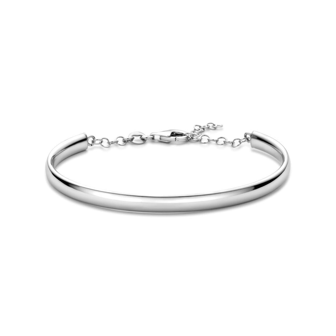 Zilveren dames armband – gerhodineerd 925 zilver met karabijnsluiting 5 x 63 mm