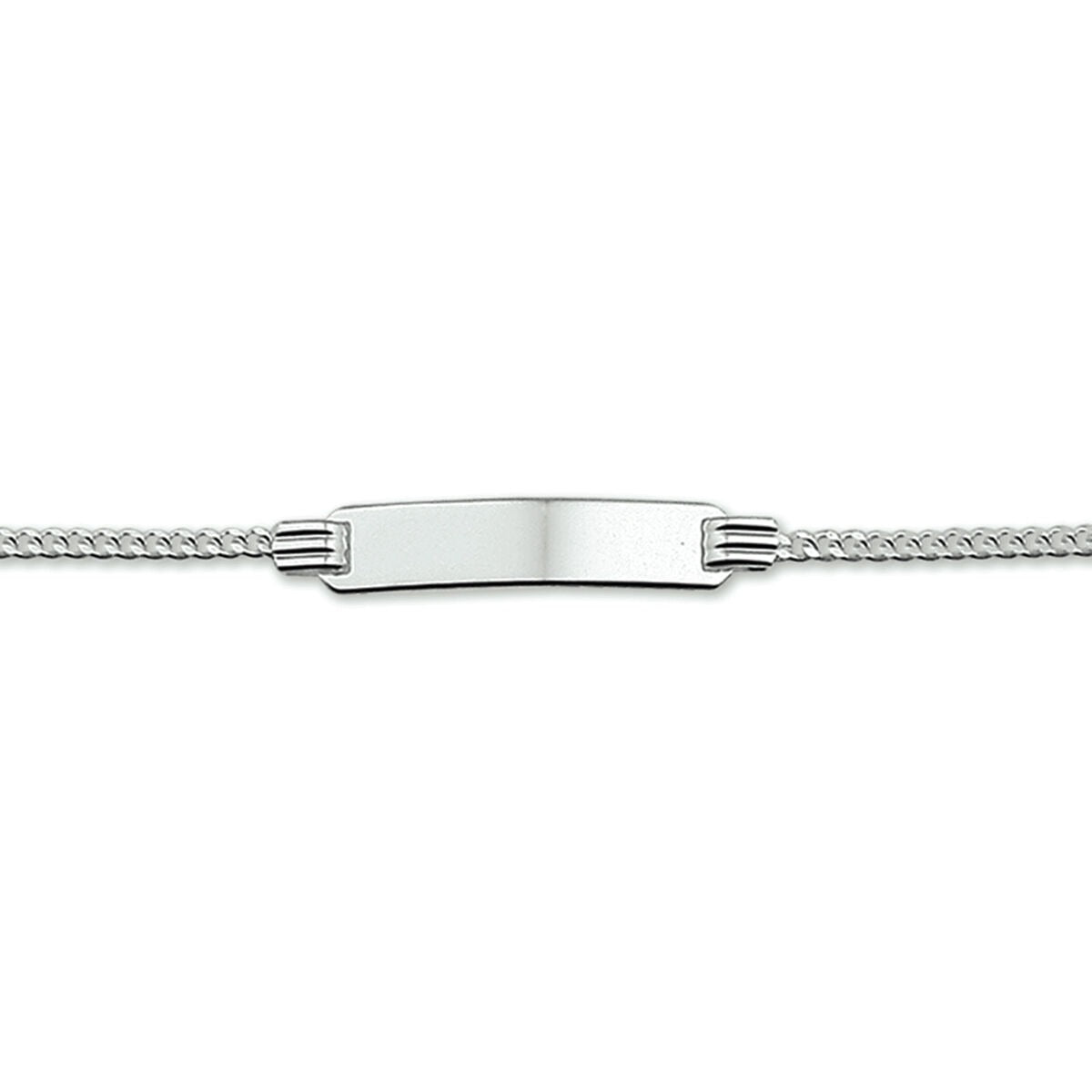bransoletka grawerowana gourmet 11 - 13 cm srebro rodowane