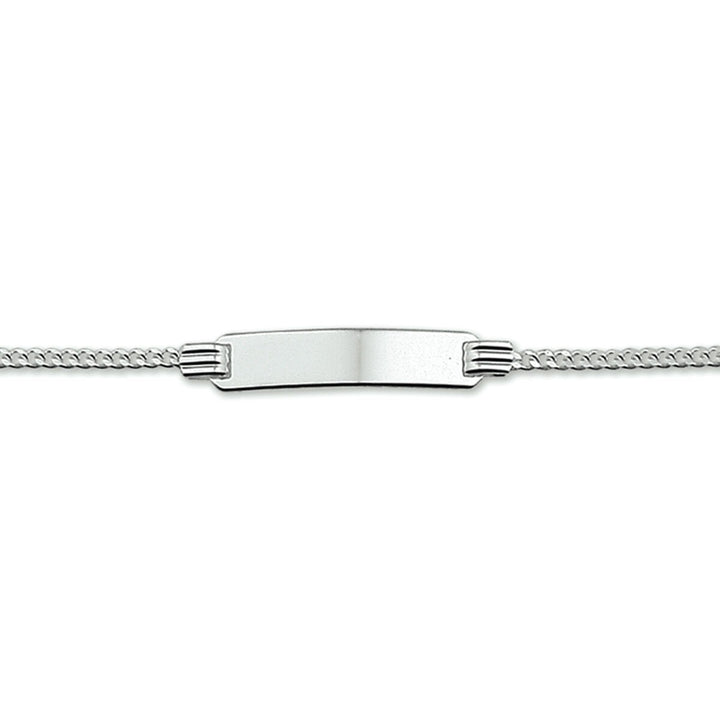 bransoletka grawerowana gourmet 11 - 13 cm srebro rodowane