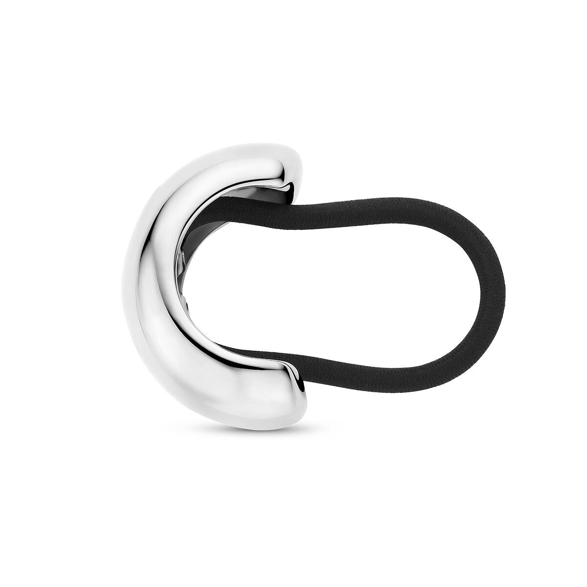 Stalowy mankiet do włosów – elegancki srebrny design