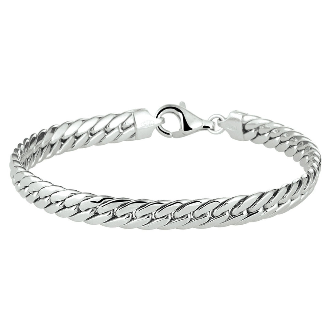 Zilveren gourmette armband – gerhodineerd 925