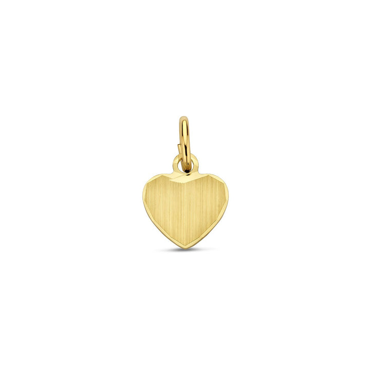 Geelgouden graveerhanger – 14k met stevig hangoog