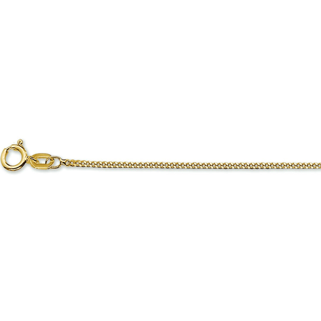 14k geelgouden damesarmband met geslepen gourmette schakel