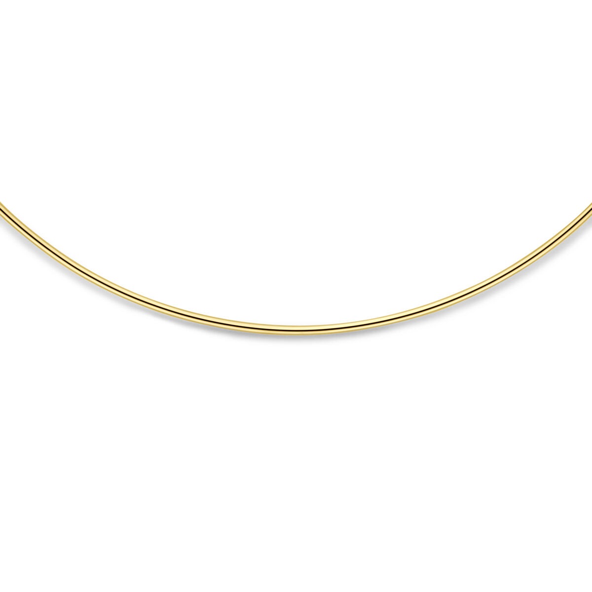 Złoty naszyjnik bez wisiorka 14k zapięcie typu karabińczyk 1,5 mm 40 cm