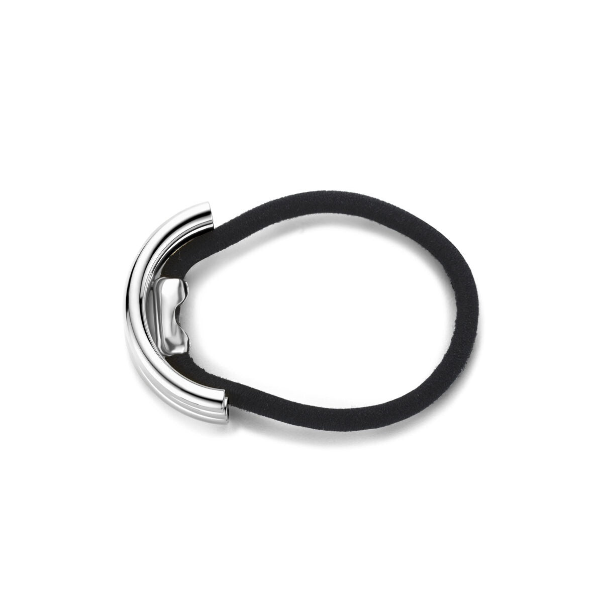 Stalowy mankiet do włosów w kolorze srebrnym – 12x34 mm