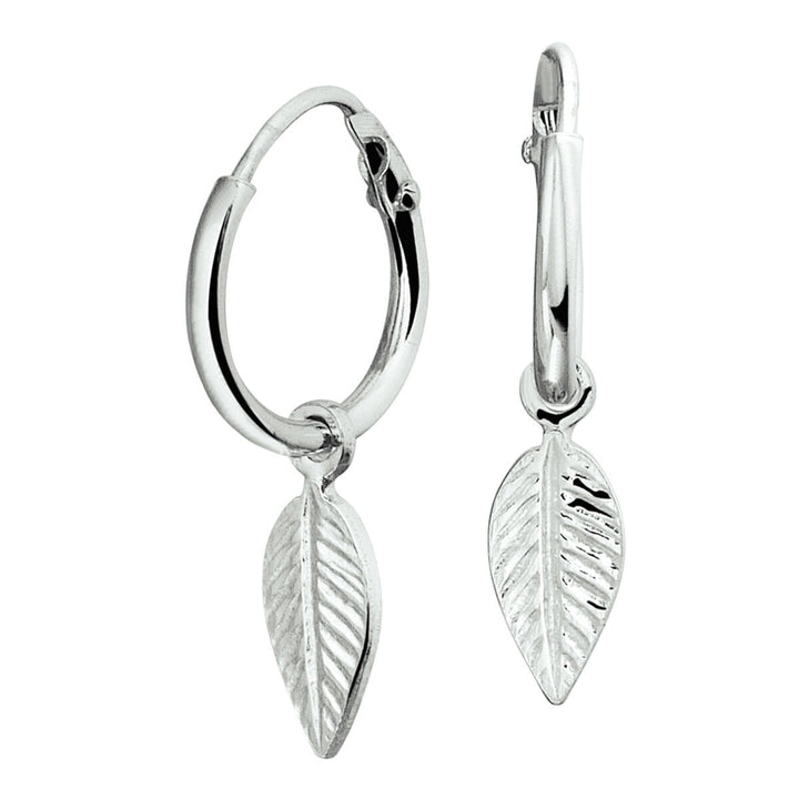 Zilveren oorringen met veerhanger – gerhodineerd 925