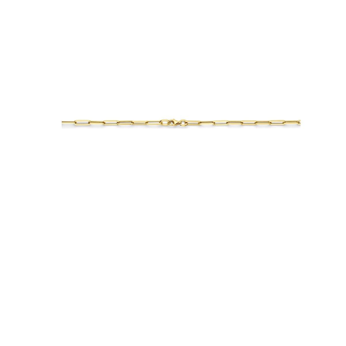 naszyjnik w kolorze żółtego złota paperclip – 45 cm