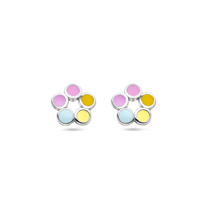 925 Gerhodineerd Zilveren Oorknoppen Bloem