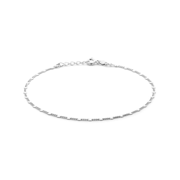 Gerhodineerd Zilveren Enkelbandje – 24-26 cm