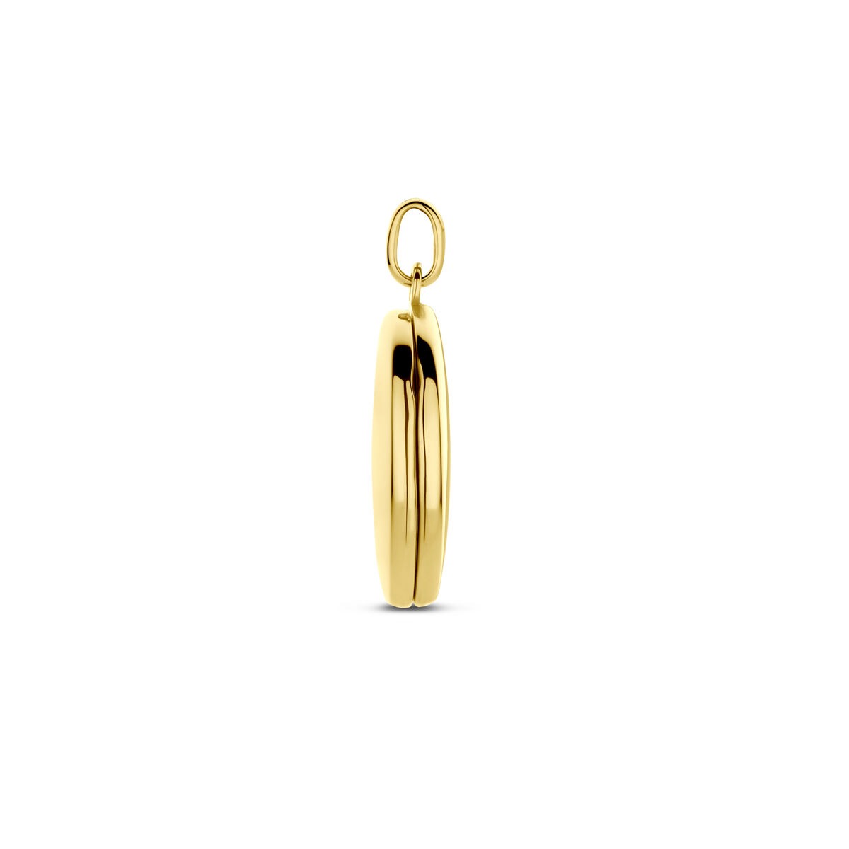 Złote medalion damski – 14k żółte złoto, owalny design