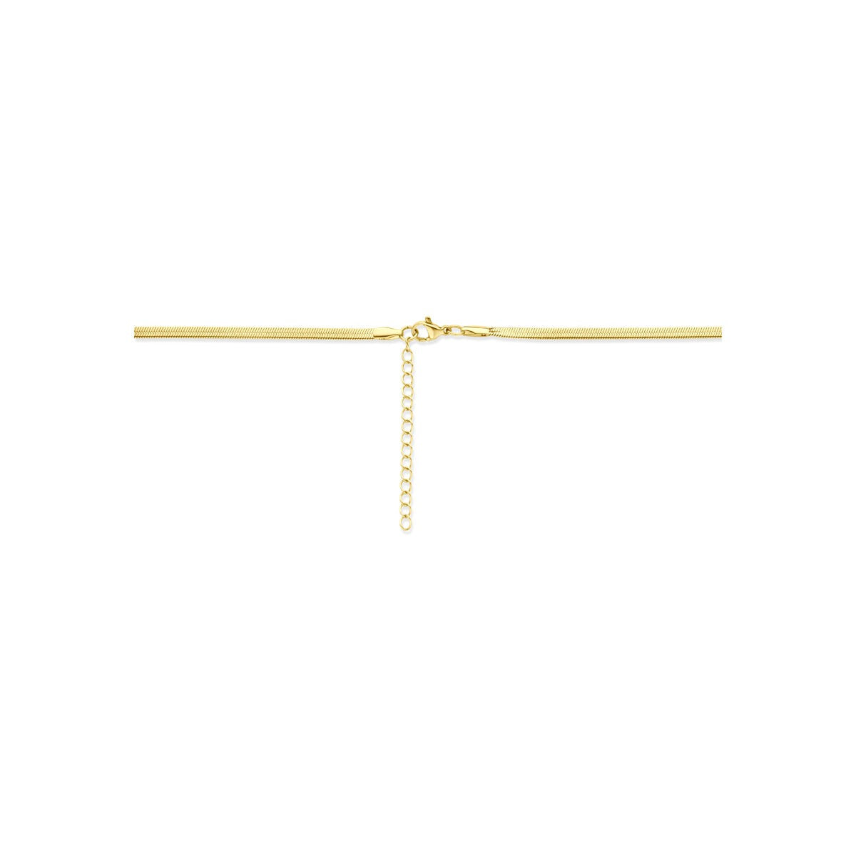 Złoty stalowy naszyjnik omega 3mm – 40-45cm