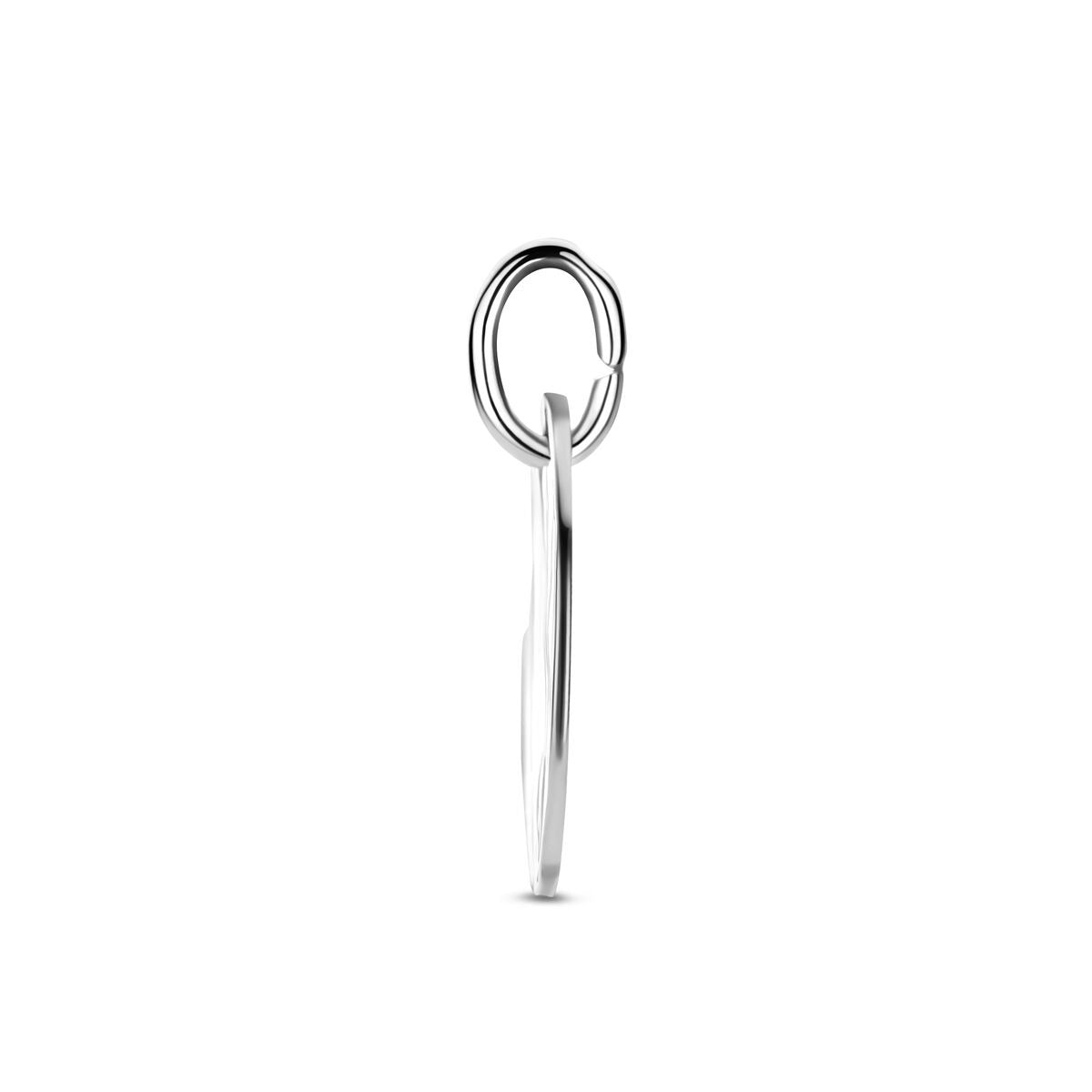 Srebrny wisiorek grawerowany 925 rodowany – 12 mm