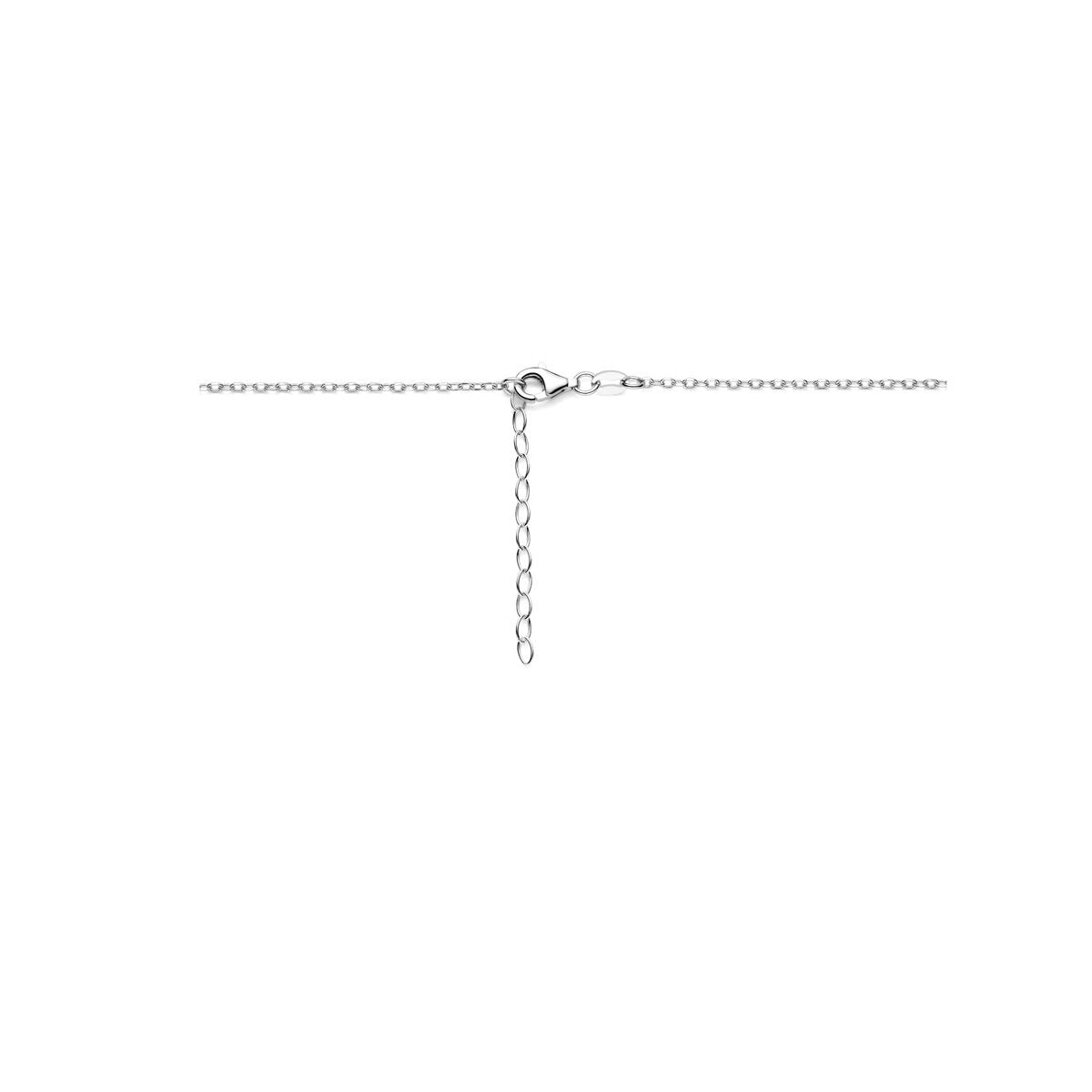 Srebrny naszyjnik rodowany 925 ogniwo kotwicy – 40 + 4 cm