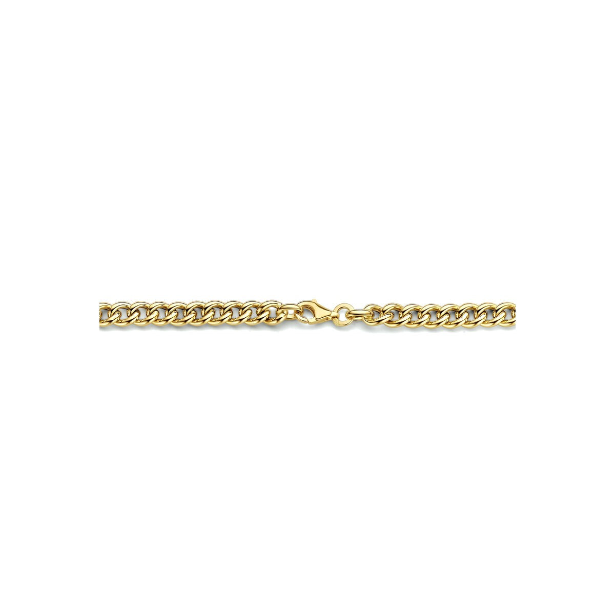 Gourmet naszyjnik damski 14k żółte złoto 5.2mm
