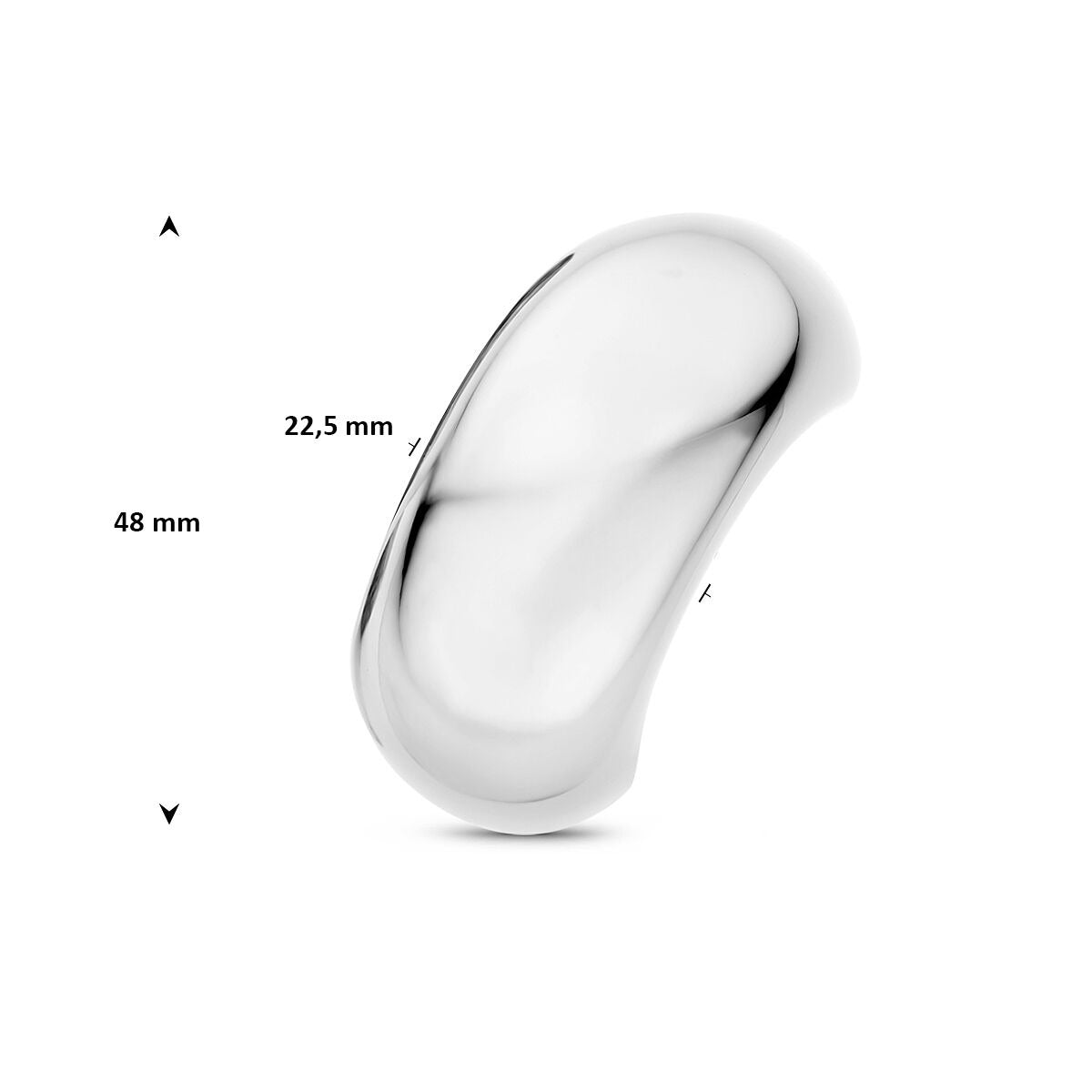 Stalowy mankiet do włosów – elegancki srebrny design