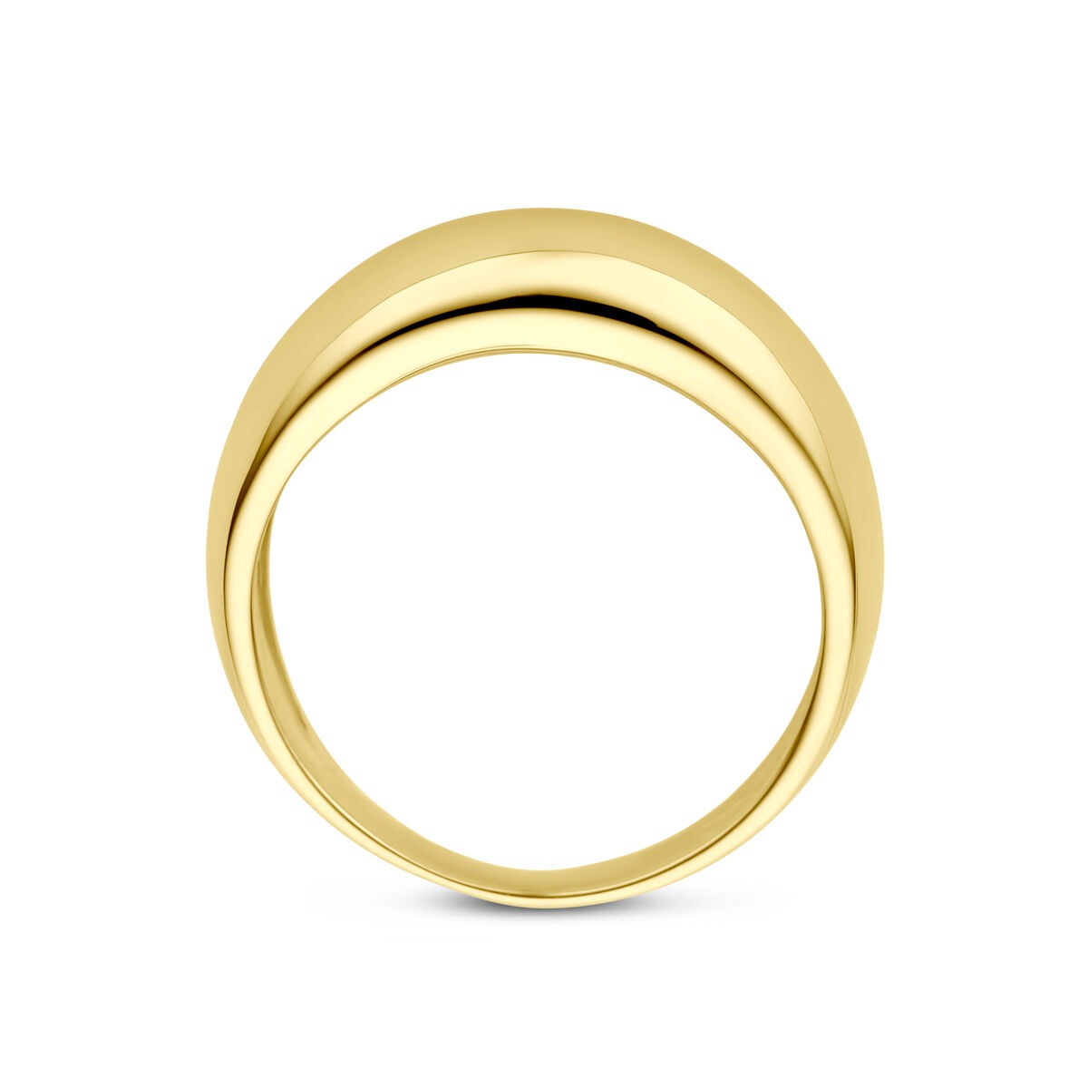 14k żółte złoto pierścionek 7.5mm