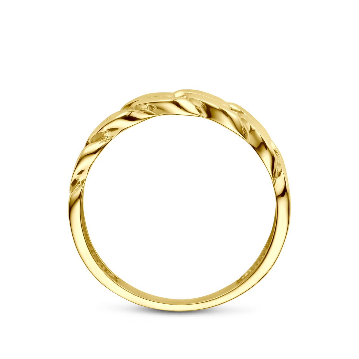 Złoty pierścionek 14k damski – 5.5 mm szerokości