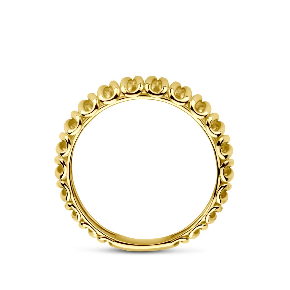 pierścionek ze złota 14k – 6mm szeroki