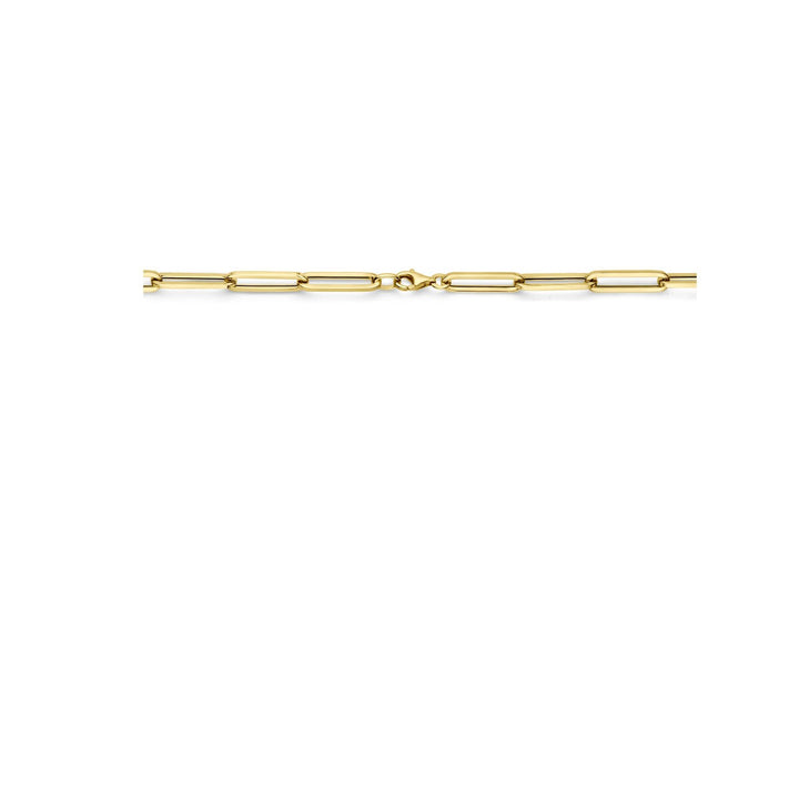9k gouden paperclip ketting – 45 cm